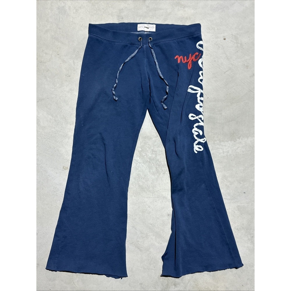 Y2k Aeropostale Women's SZ S Vintage Retro Spellout Sweatpants Grunge Distressed